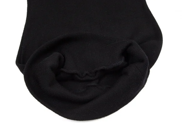 ヨウジヤマモト ファムYohji Yamamoto FEMMEハイネックバルーンスリーブリブニットワンピース 黒M K-99747_009