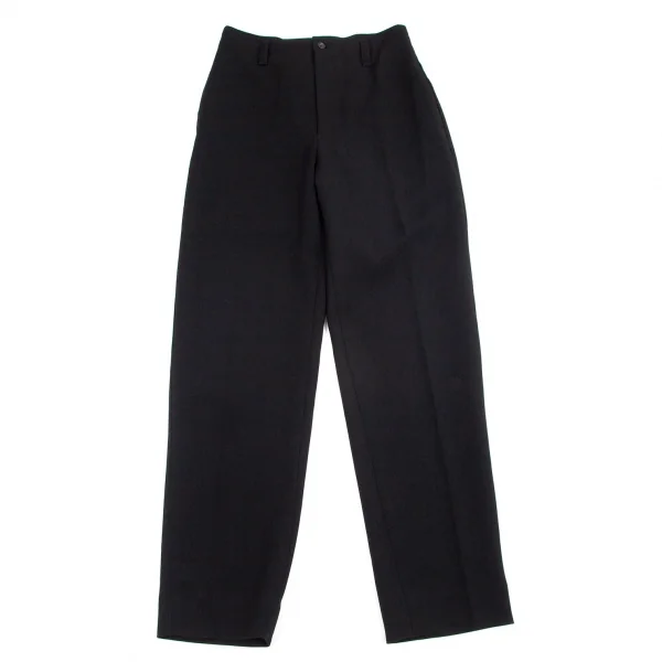 イッセイミヤケペルマネンテISSEY MIYAKEPERMANENTE トリアセテートポリスラックスパンツ 黒M K-99759_001