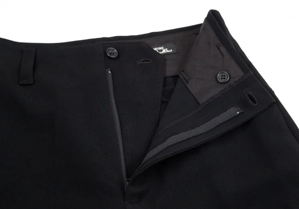 イッセイミヤケペルマネンテISSEY MIYAKEPERMANENTE トリアセテートポリスラックスパンツ 黒M K-99759_004