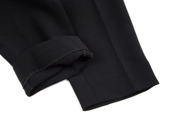 イッセイミヤケペルマネンテISSEY MIYAKEPERMANENTE トリアセテートポリスラックスパンツ 黒M K-99759_007