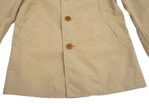 コムデギャルソン オムCOMME des GARCONS HOMME ナイロンステンカラーロングジャケット ベージュS K-99783_010