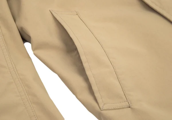 コムデギャルソン オムCOMME des GARCONS HOMME ナイロンステンカラーロングジャケット ベージュS K-99783_011