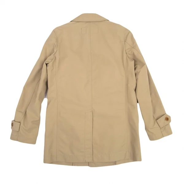 コムデギャルソン オムCOMME des GARCONS HOMME ナイロンステンカラーロングジャケット ベージュS K-99783_013
