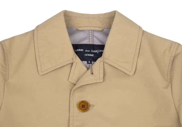 コムデギャルソン オムCOMME des GARCONS HOMME ナイロンステンカラーロングジャケット ベージュS K-99783_002