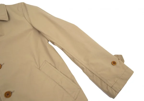 コムデギャルソン オムCOMME des GARCONS HOMME ナイロンステンカラーロングジャケット ベージュS K-99783_006