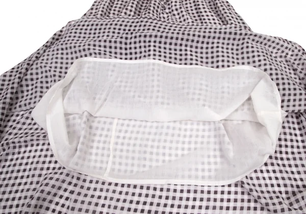 ビーミングバイビームスB:MING by BEAMS インド綿チェックロングスカート オフ黒 オフチャコールONE K-99793_008