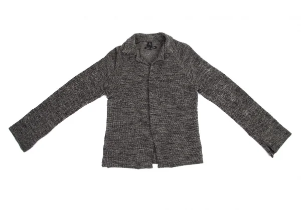 ワイズY's ウールシルクミックスニットジャケット グレー3 K-99805_002