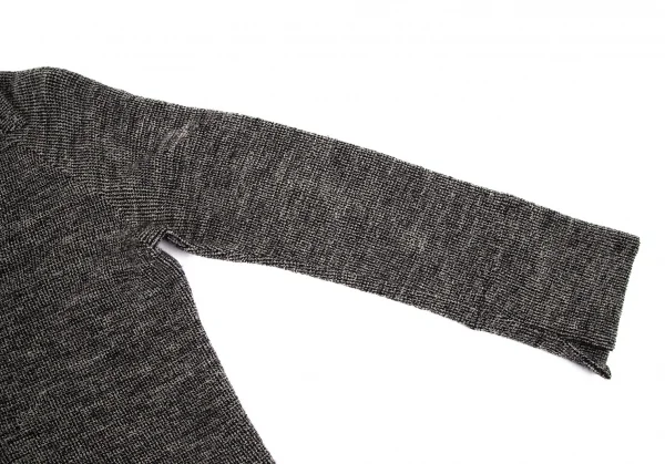 ワイズY's ウールシルクミックスニットジャケット グレー3 K-99805_005