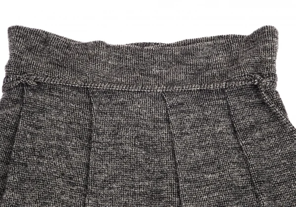 ワイズY's ウールシルクミックスニットプリーツスカート グレー3 K-99806_003