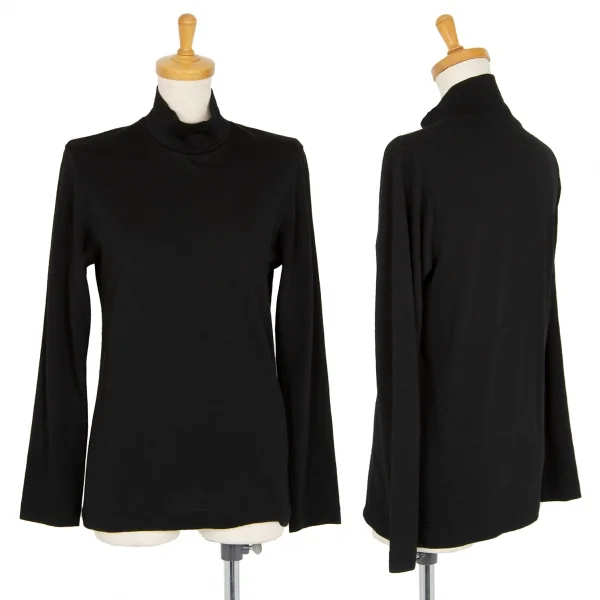 トリココムデギャルソンtricot COMME des GARCONS ウールハイネックカットソー 黒M位 K-99810_001