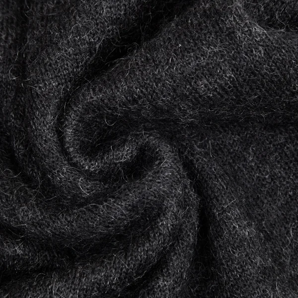 ローブドシャンブル コムデギャルソンrobe de chambre COMME des GARCONS モヘヤ混シャギーニット チャコールS位 K-99815_010