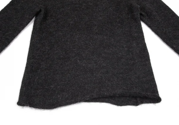 ローブドシャンブル コムデギャルソンrobe de chambre COMME des GARCONS モヘヤ混シャギーニット チャコールS位 K-99815_006