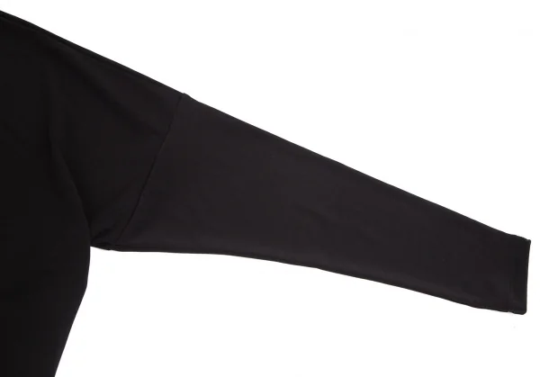 イッセイミヤケISSEY MIYAKE トリアセテートドレープネックドルマンカットソー 黒2 K-99841_005