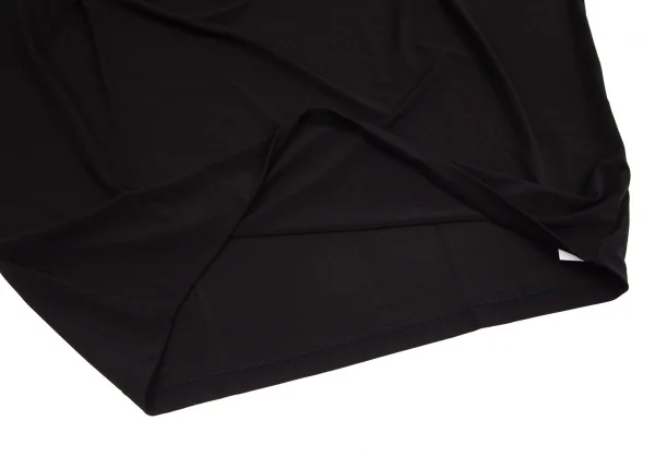 イッセイミヤケISSEY MIYAKE トリアセテートドレープネックドルマンカットソー 黒2 K-99841_008