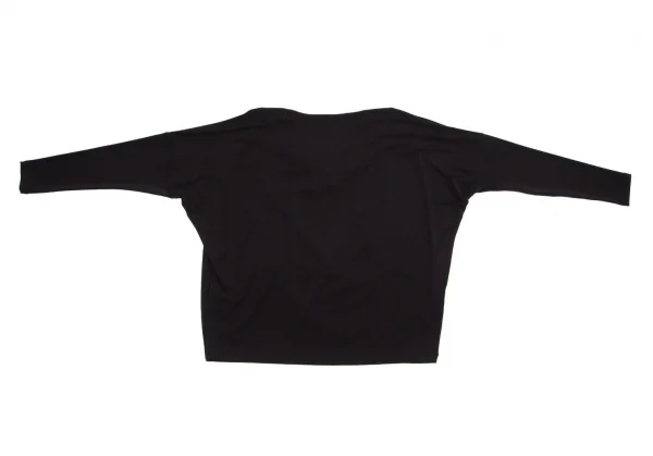 イッセイミヤケISSEY MIYAKE トリアセテートドレープネックドルマンカットソー 黒2 K-99841_009