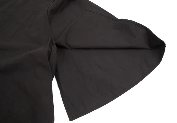 ヨウジヤマモト ノアールYohji Yamamoto NOIR  リネンコットン切替サルエルパンツ 黒2 K-99859_007