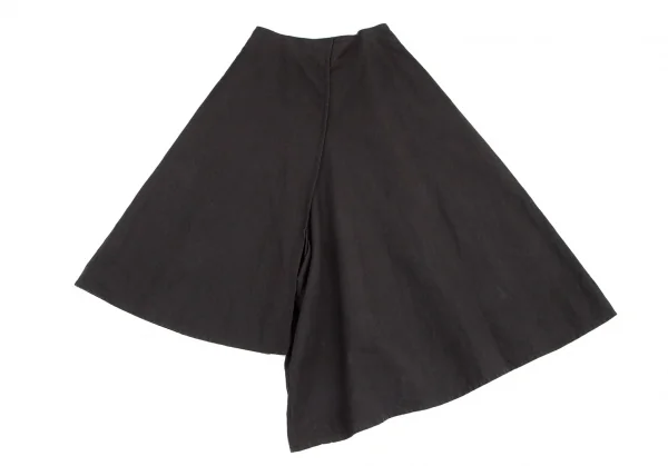 ヨウジヤマモト ノアールYohji Yamamoto NOIR  リネンコットン切替サルエルパンツ 黒2 K-99859_009