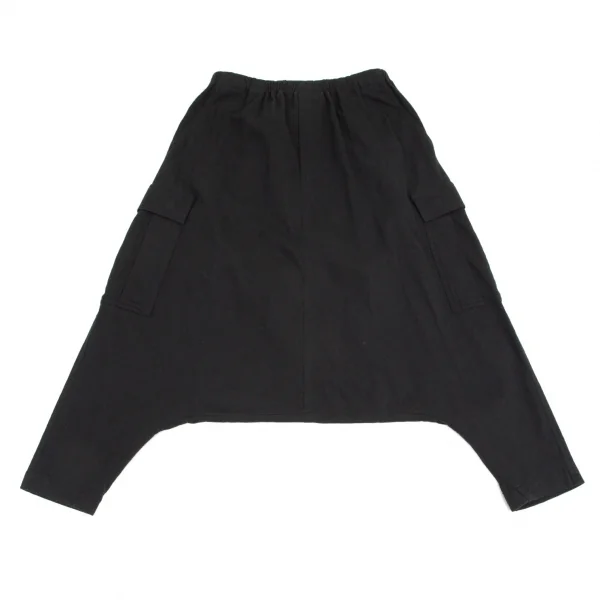 レギュレーション ヨウジヤマモトREGULATION yohji yamamoto コットンサイドポケットサルエルパンツ 黒2 K-99861_001