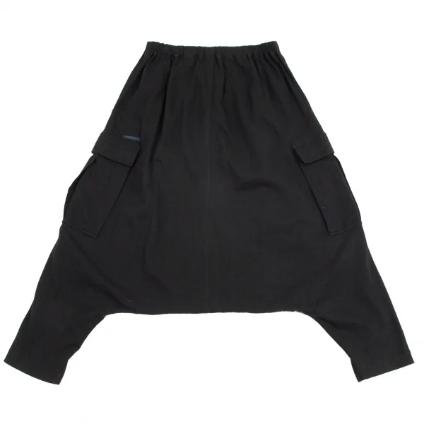 レギュレーション ヨウジヤマモトREGULATION yohji yamamoto コットンサイドポケットサルエルパンツ 黒2 K-99861_012