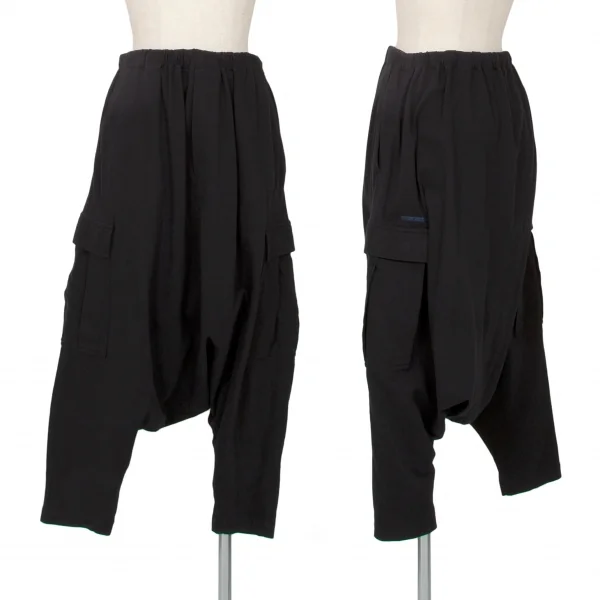 レギュレーション ヨウジヤマモトREGULATION yohji yamamoto コットンサイドポケットサルエルパンツ 黒2 K-99861_002