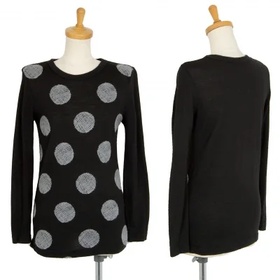 ワイズY's ドット刺繍ニットソー