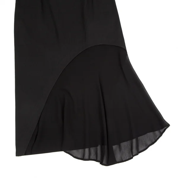 Y's Chiffon Switching Cotton Skirt K-99878_011