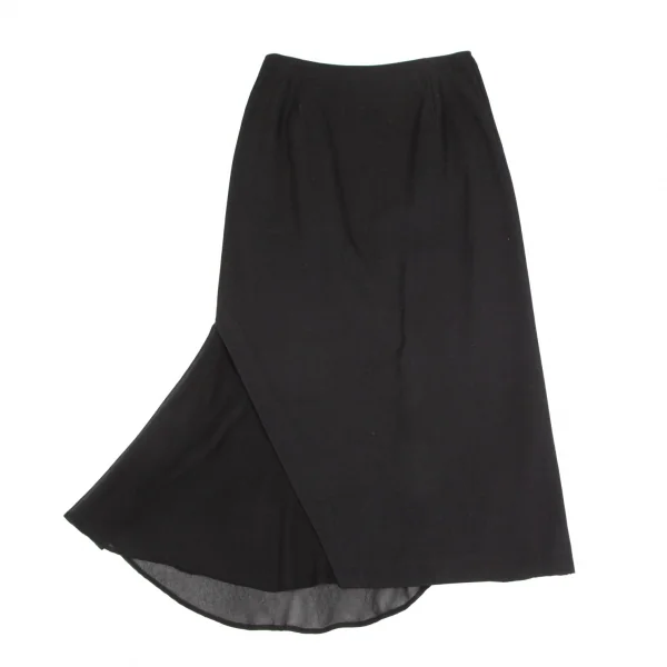 Y's Chiffon Switching Cotton Skirt K-99878_002