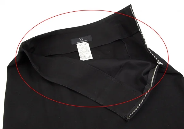 Y's Chiffon Switching Cotton Skirt K-99878_004