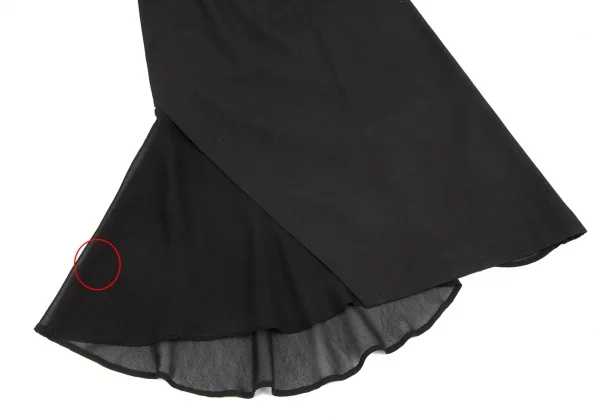 Y's Chiffon Switching Cotton Skirt K-99878_006