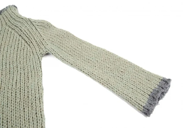 ワイズビスリミY's bis LIMI ハイネックローゲージニットセーター エメラルドグリーンS K-99883_006