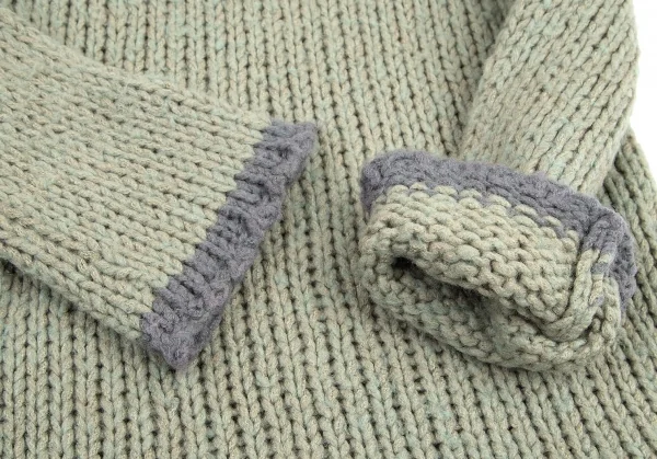 ワイズビスリミY's bis LIMI ハイネックローゲージニットセーター エメラルドグリーンS K-99883_007