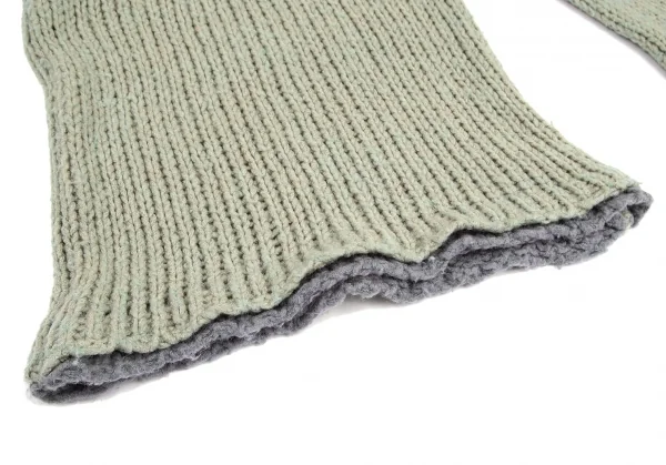 ワイズビスリミY's bis LIMI ハイネックローゲージニットセーター エメラルドグリーンS K-99883_008