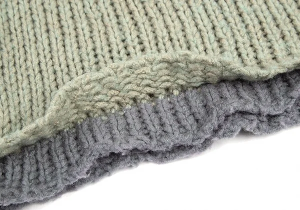 ワイズビスリミY's bis LIMI ハイネックローゲージニットセーター エメラルドグリーンS K-99883_009