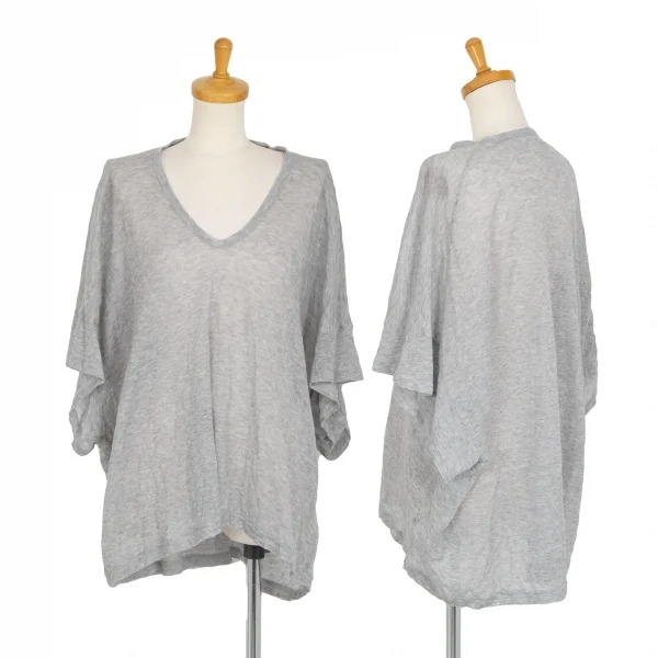 ワイズY's テンセルポリドルマン半袖トップス グレー2 K-99890_001