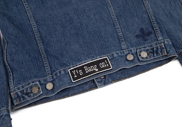 ワイズ バングオン！Y's BANG ON! スポテッドホースバックワッペンカスタム刺繍デニムジャケット インディゴ2 K-99897_015