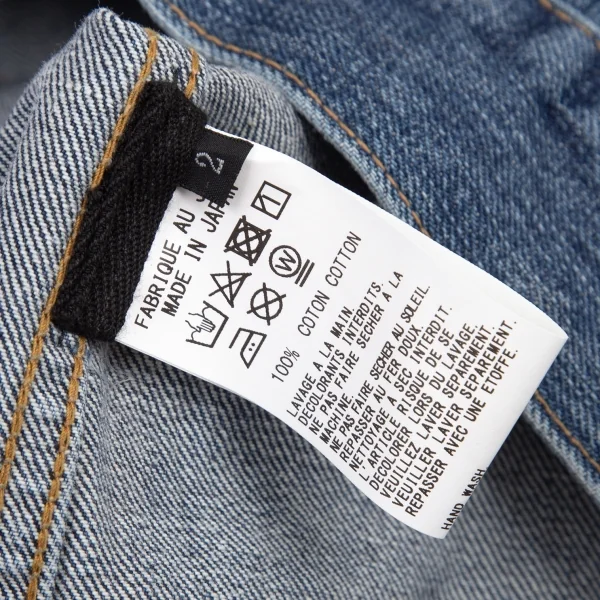 ワイズ バングオン！Y's BANG ON! スポテッドホースバックワッペンカスタム刺繍デニムジャケット インディゴ2 K-99897_019