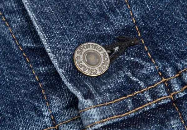 ワイズ バングオン！Y's BANG ON! スポテッドホースバックワッペンカスタム刺繍デニムジャケット インディゴ2 K-99897_005