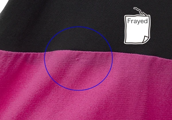 ヨウジヤマモト ファムYohji Yamamoto FEMME カラーブロック切替バルーンワンピース 黒ピンクS K-99905_012