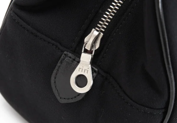 ヨウジヤマモト ファムYohji Yamamoto FEMME ギャバジンririジップハンドバッグ 黒 K-99907_010