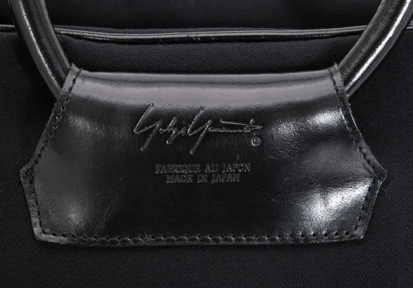 ヨウジヤマモト ファムYohji Yamamoto FEMME ギャバジンririジップハンドバッグ 黒 K-99907_013