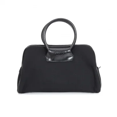 ヨウジヤマモト ファムYohji Yamamoto FEMME ギャバジンririジップハンドバッグ