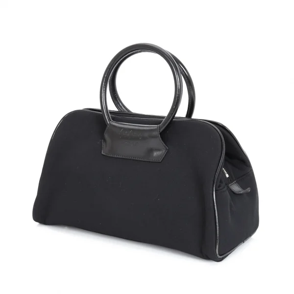 ヨウジヤマモト ファムYohji Yamamoto FEMME ギャバジンririジップハンドバッグ 黒 K-99907_002