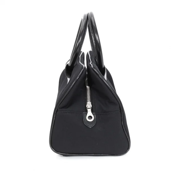 ヨウジヤマモト ファムYohji Yamamoto FEMME ギャバジンririジップハンドバッグ 黒 K-99907_005