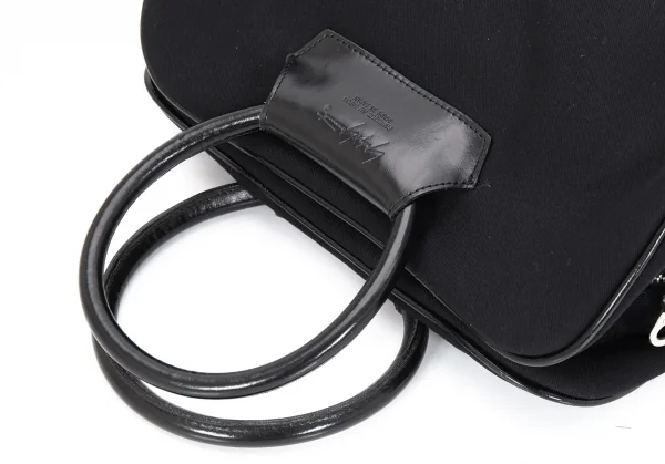 ヨウジヤマモト ファムYohji Yamamoto FEMME ギャバジンririジップハンドバッグ 黒 K-99907_008