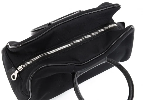 ヨウジヤマモト ファムYohji Yamamoto FEMME ギャバジンririジップハンドバッグ 黒 K-99907_009