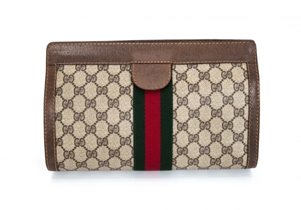 グッチGUCCI GG柄シェリークラッチバッグ ベージュブラウン K-99912_004