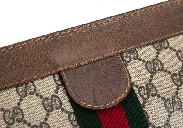 グッチGUCCI GG柄シェリークラッチバッグ ベージュブラウン K-99912_008