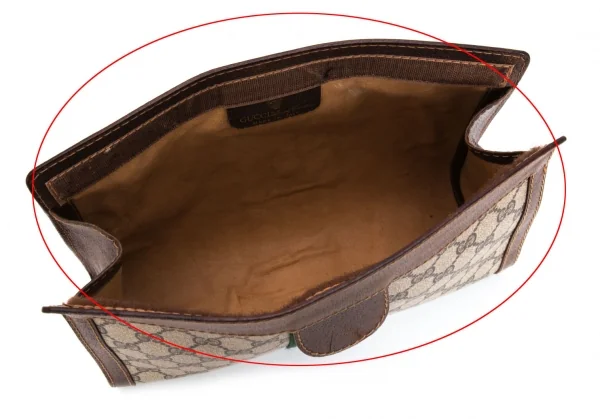 グッチGUCCI GG柄シェリークラッチバッグ ベージュブラウン K-99912_009