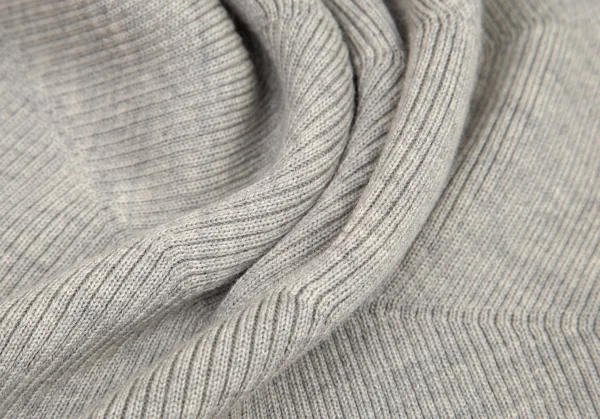 イッセイミヤケ ハートISSEY MIYAKE HaaT ジグザグリブニットスカート グレー2 K-99939_011