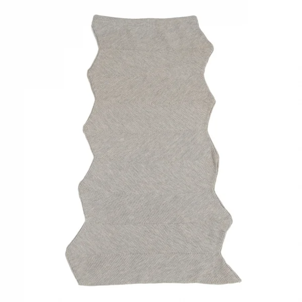 イッセイミヤケ ハートISSEY MIYAKE HaaT ジグザグリブニットスカート グレー2 K-99939_008
